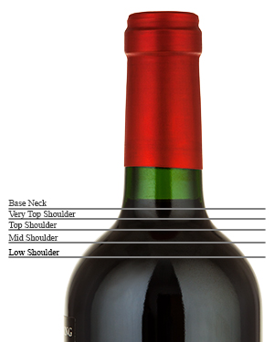 Ullage For Bordeaux, Cabernet Sauvignon, And Wines In Similar Bottles