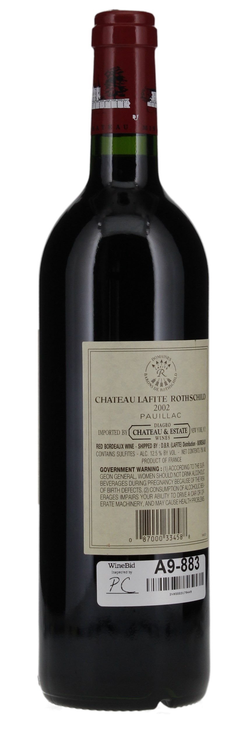 2002 Château Lafite-Rothschild, 750ml