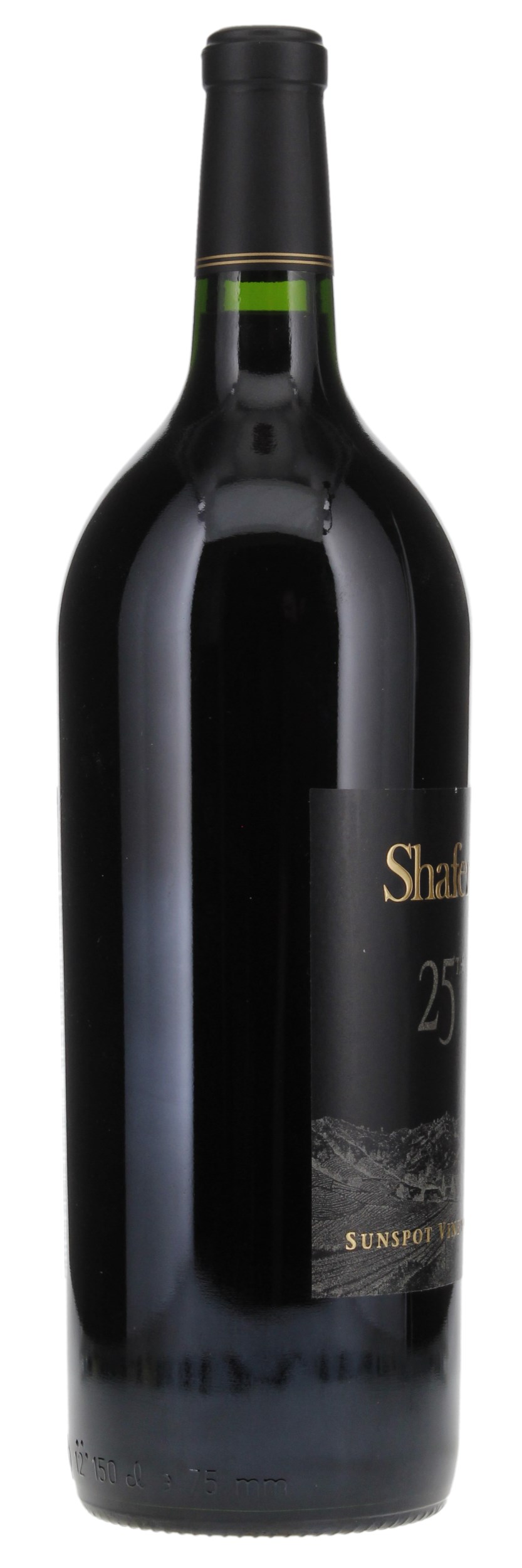 2001 Shafer Vineyards 25th Anniversary Sunspot Vineyard Cabernet Sauvignon, 1.5ltr