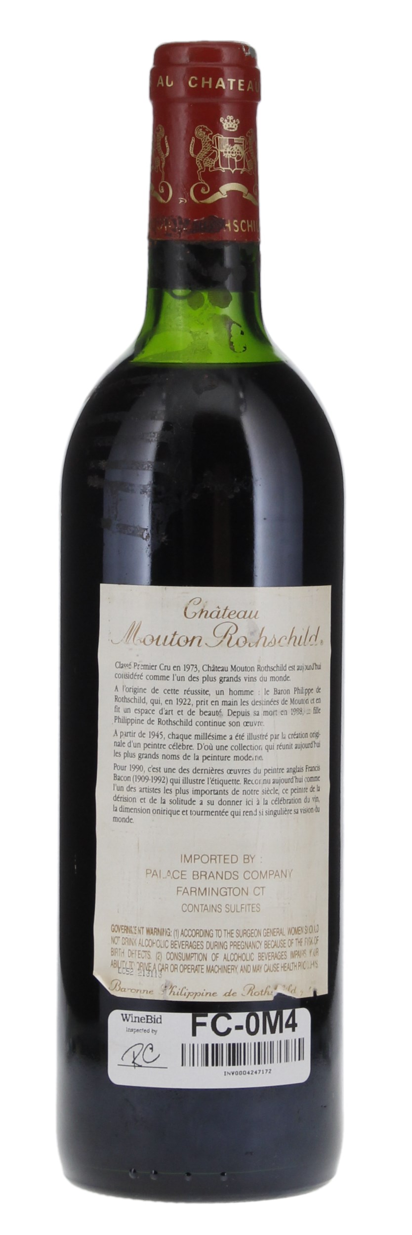 1990 Château Mouton Rothschild, 750ml
