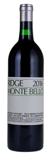 2016 Ridge Monte Bello, 750ml