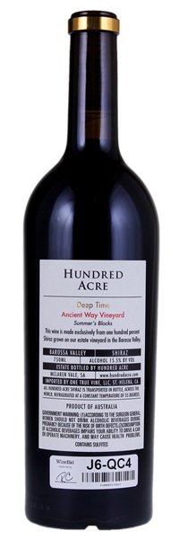 2010 Hundred Acre Ancient Way Vineyard Summer's Blocks Deep Time, 750ml