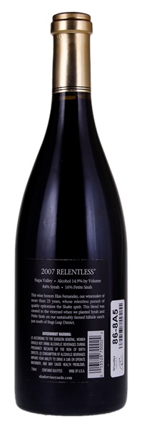 2007 Shafer Vineyards Relentless, 750ml