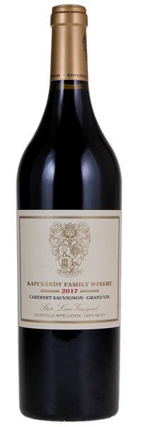 2017 Kapcsandy Family Wines State Lane Vineyard Grand Vin Cabernet Sauvignon, 750ml