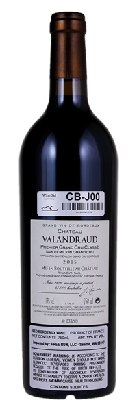 2015 Château Valandraud, 750ml