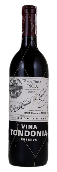 2006 Lopez de Heredia Rioja Vina Tondonia Reserva, 750ml
