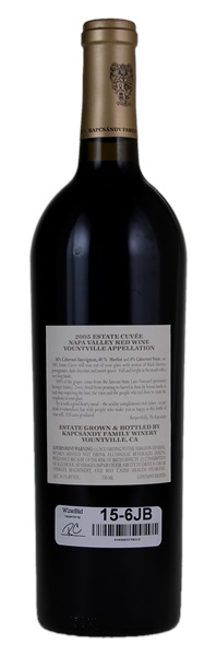 2005 Kapcsandy Family Wines State Lane Vineyard Estate Cuvee, 750ml