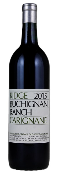 2015 Ridge Buchignani Ranch Carignane ATP, 750ml