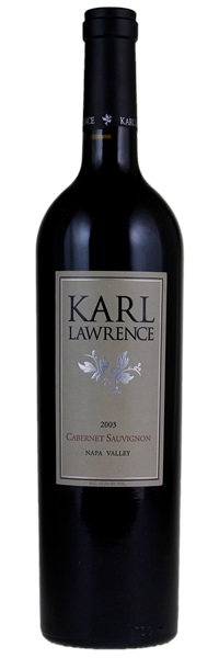 2003 Karl Lawrence Cabernet Sauvignon, 750ml