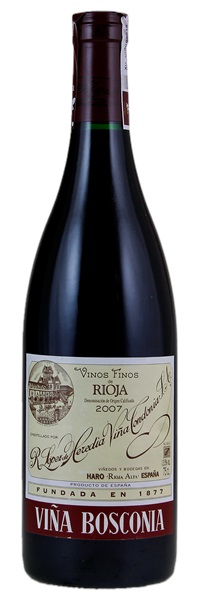 2007 Lopez de Heredia Rioja Vina Bosconia Reserva, 750ml