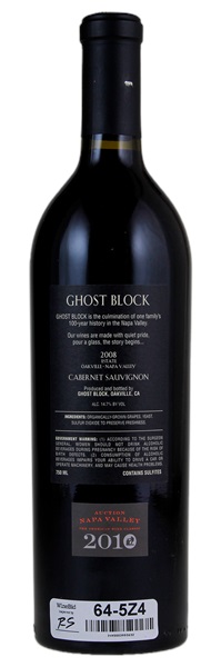 2008 Ghost Block Cabernet Sauvignon, 750ml