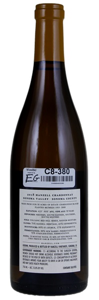 2018 Hanzell Chardonnay, 750ml