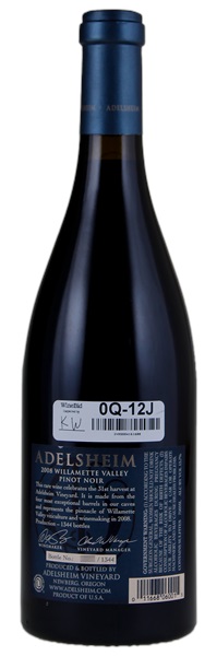 2008 Adelsheim Vintage 31 Pinot Noir, 750ml
