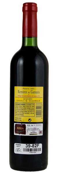 1996 Remirez de Ganuza Rioja Reserva, 750ml