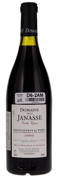 2003 Domaine de la Janasse Châteauneuf-du-Pape Vieilles Vignes, 750ml