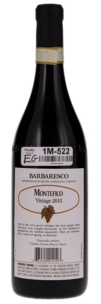 2013 Produttori del Barbaresco Barbaresco Montefico Riserva, 750ml