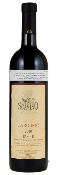 2000 Paolo Scavino Barolo Carobric, 750ml