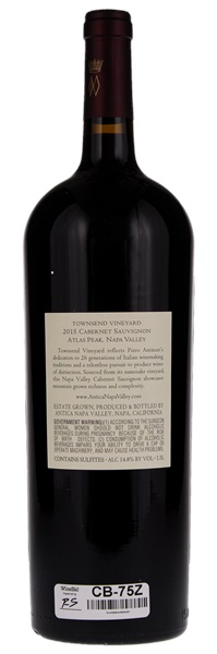 2015 Antica Townsend Vineyard Cabernet Sauvignon, 1.5ltr