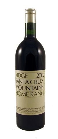 2002 Ridge Home Ranch Santa Cruz Mountains Red, 750ml