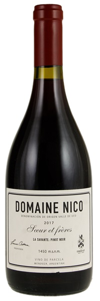 2017 Domaine Nico Soeur et Freres Pinot Noir, 750ml