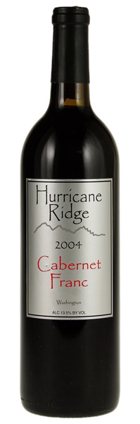 2004 Hurricane Ridge Winery Cabernet Franc, 750ml