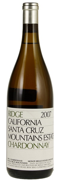 2007 Ridge Santa Cruz Mountain Estate Chardonnay, 750ml
