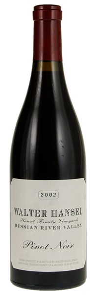 2002 Walter Hansel Family Vineyard Pinot Noir, 750ml