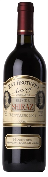 2001 Kay Brothers Amery Block 6 Shiraz, 750ml