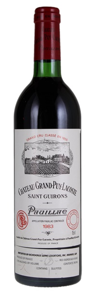 1983 Château Grand-Puy-Lacoste, 750ml