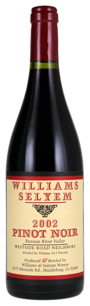 2002 Williams Selyem Westside Road Neighbors Pinot Noir, 750ml