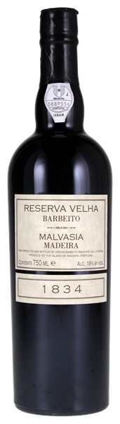 1834 Barbeito Reserva Velha Malvasia Madeira, 750ml