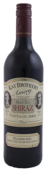 2004 Kay Brothers Amery Block 6 Shiraz (Screwcap), 750ml