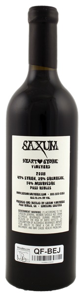 2008 Saxum Heart Stone Vineyard, 750ml