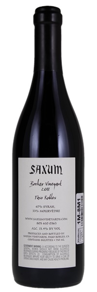 2011 Saxum Booker Vineyard, 750ml