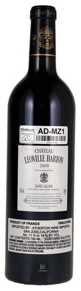 2009 Château Leoville-Barton, 750ml