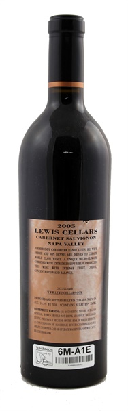 2005 Lewis Cellars Cabernet Sauvignon, 750ml