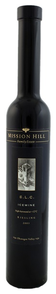 2003 Mission Hill Select Lot collection Riesling Ice Wine, 375ml