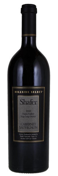 2000 Shafer Vineyards Hillside Select Cabernet Sauvignon, 750ml