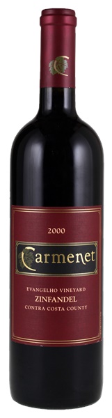 2000 Carmenet Evangelho Vineyard Zinfandel, 750ml