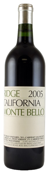 2005 Ridge Monte Bello, 750ml