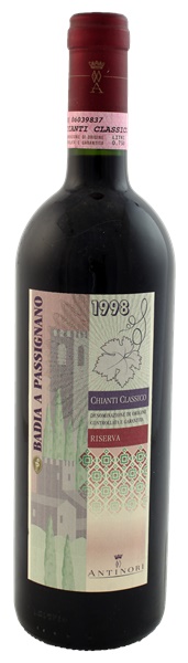 1998 Marchesi Antinori Chianti Classico Badia a Passignano Riserva, 750ml