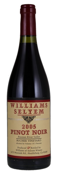 2005 Williams Selyem Bucher Vineyard Pinot Noir, 750ml