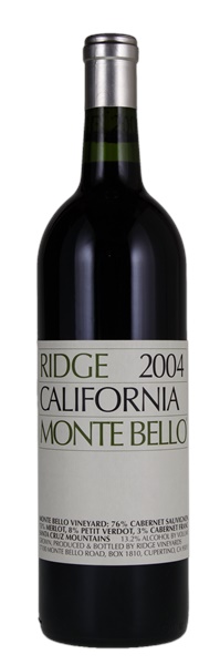 2004 Ridge Monte Bello, 750ml