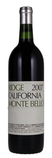2007 Ridge Monte Bello, 750ml