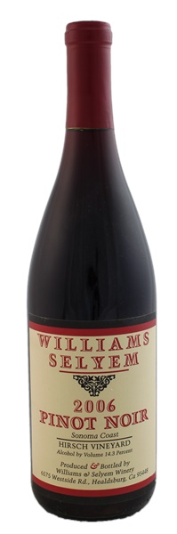 2006 Williams Selyem Hirsch Vineyard Pinot Noir, 750ml