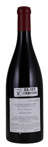 2007 Kistler Bodega Headlands Cuvée Elizabeth Pinot Noir, 750ml