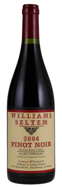 2004 Williams Selyem Allen Vineyard Pinot Noir, 750ml