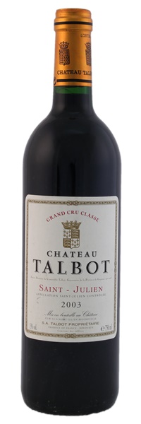 2003 Château Talbot, 750ml