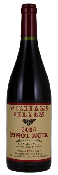 2004 Williams Selyem Flax Vineyard Pinot Noir, 750ml