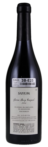 2006 Saxum James Berry Vineyard 32, 750ml